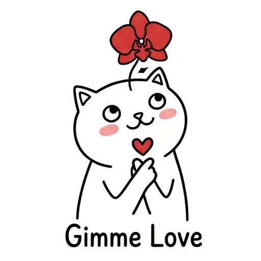 funny, cat, love, romantic, love you, WhatsApp, sticker, valentine (33)